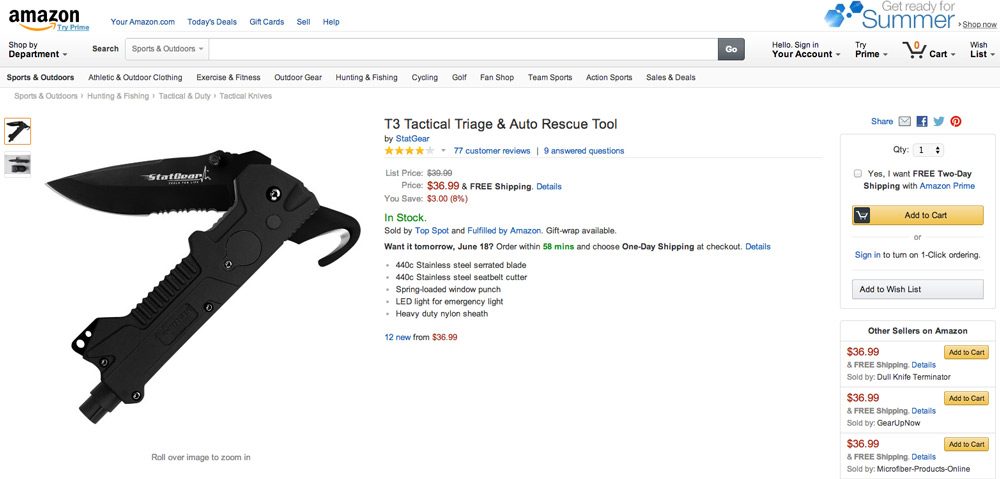 Amazon ranks high for this product due to all the paid links.