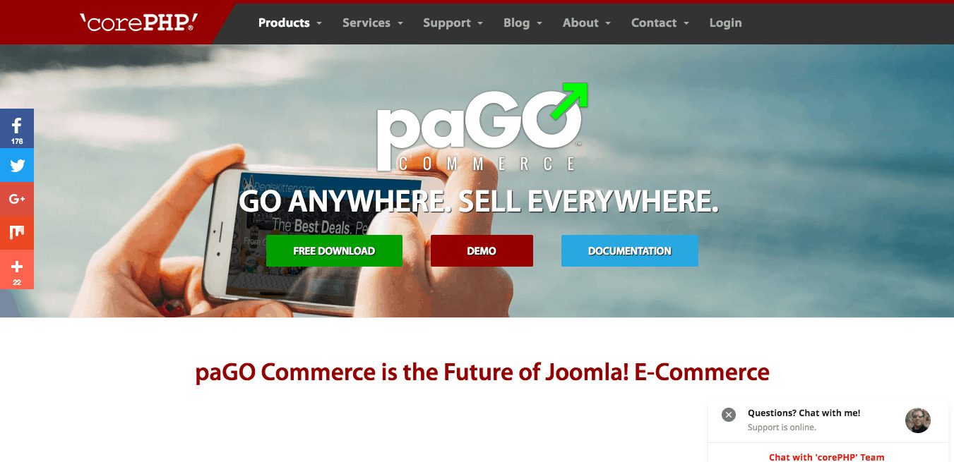 paGO Commerce E Commerce for Joomla