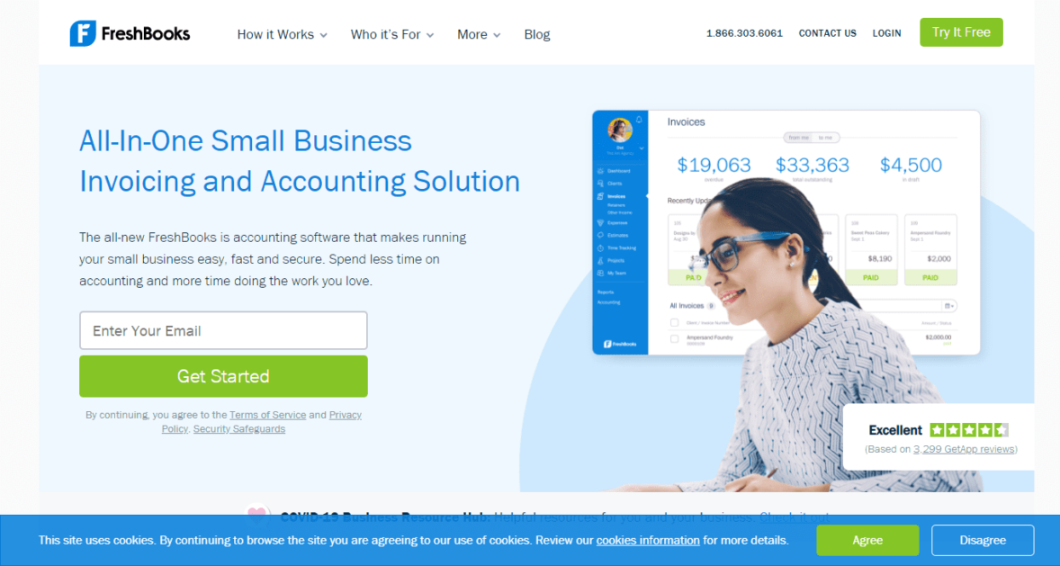 Software de facturación y contabilidad para pequeñas empresas Freshbooks