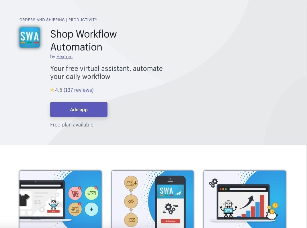 Shop Workflow Automation