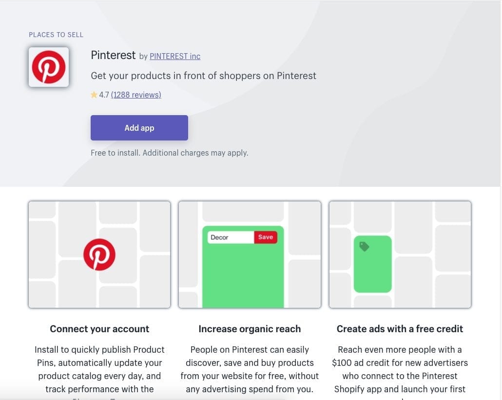 Pinterest Buyable Pins Shopify app
