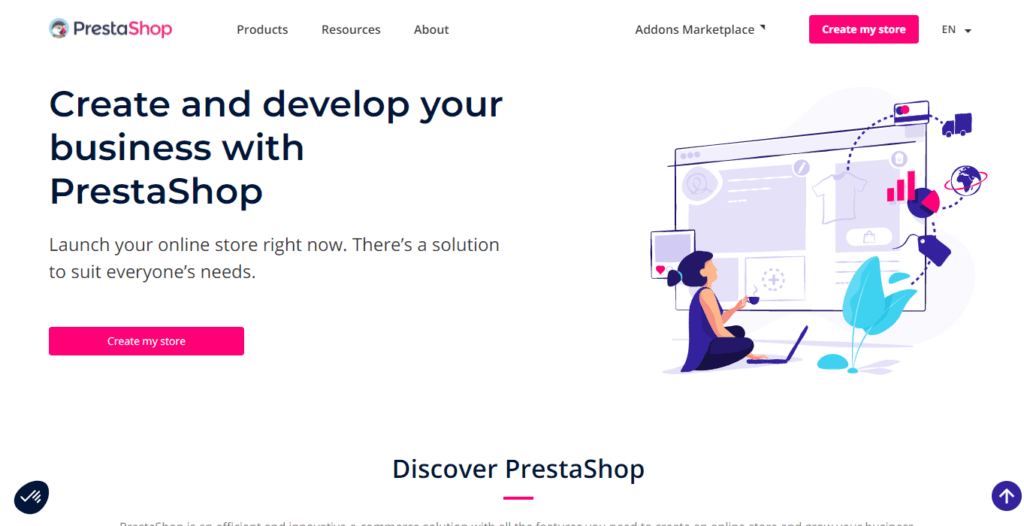 Create and develop your eCommerce website with PrestaShop