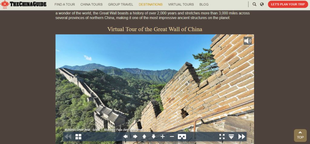 Great wall of china virtual tour