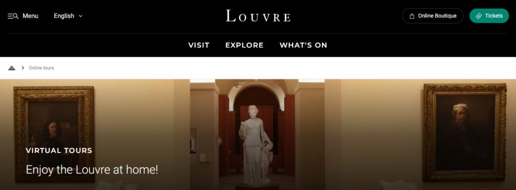 Louvre virtual tour