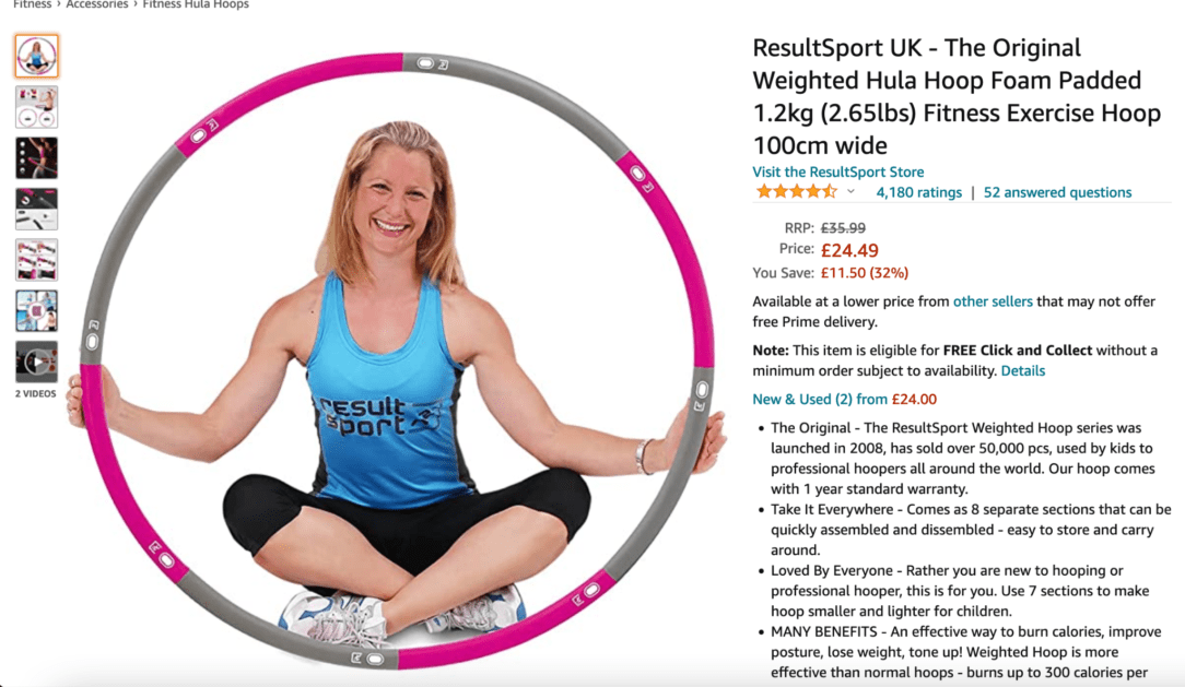 Weighted Hula Hoop Fitness Equipment