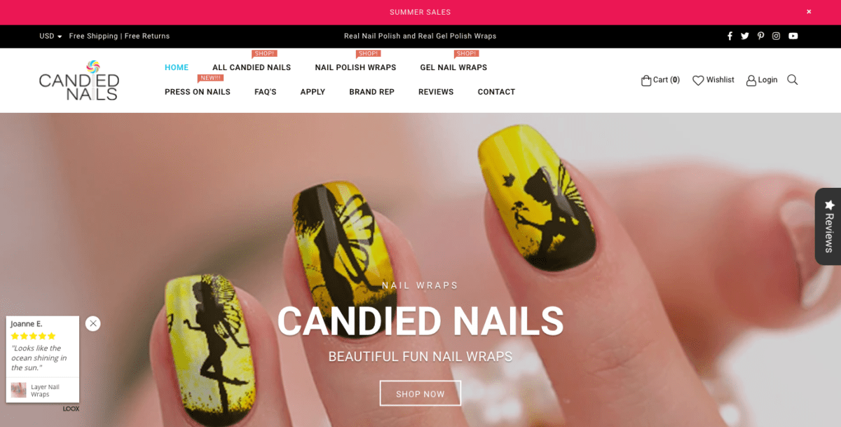 CandiedNails Homepage