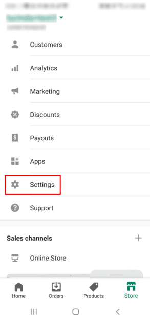 Configuración de la aplicación Shopify para Android Configuración de la aplicación móvil de Shopify