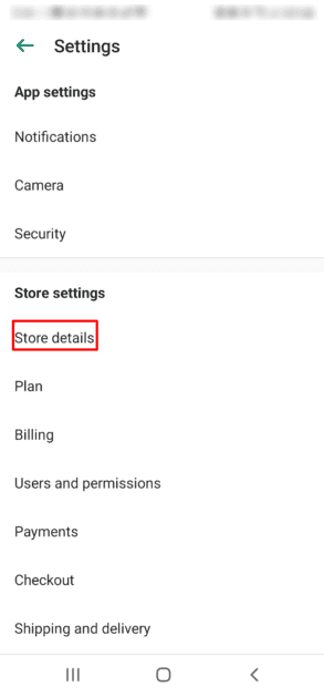 Shopify mobile app store details