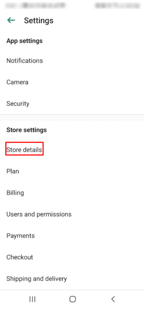 Configuración de la tienda de aplicaciones móviles Android de Shopify Detalles de la tienda de aplicaciones móviles de Shopify
