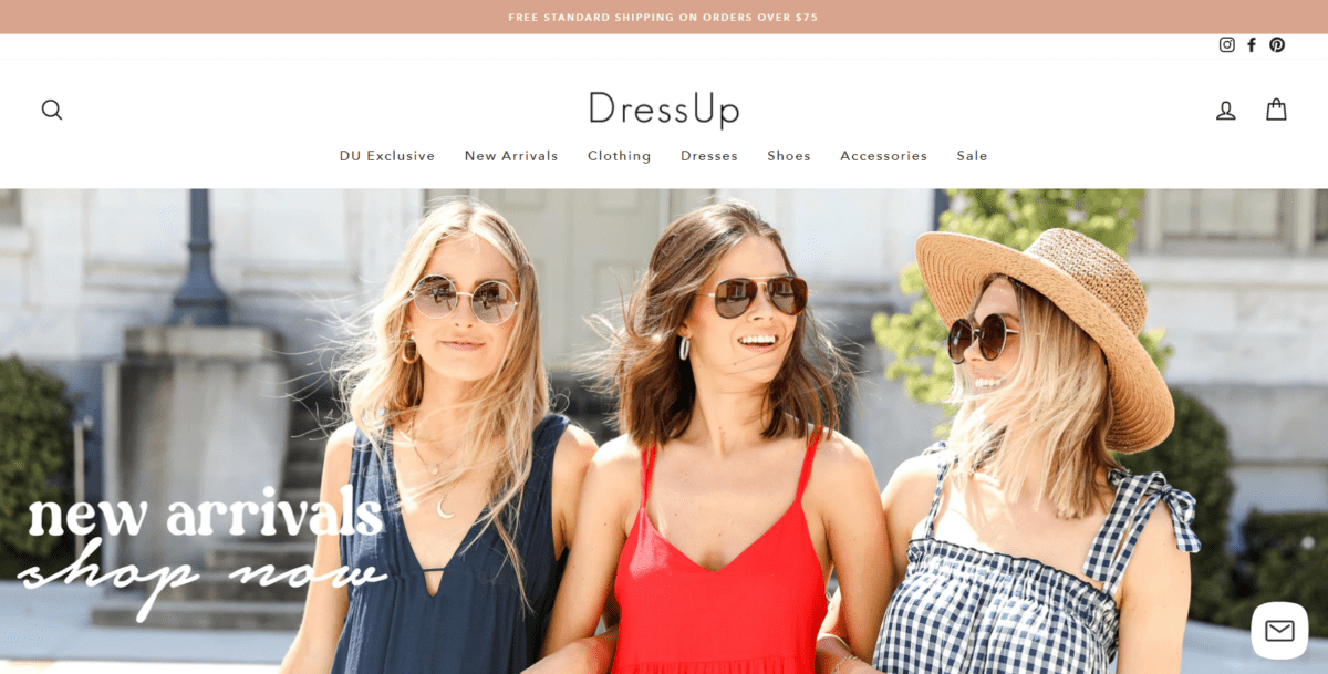 Dress Up Homepage