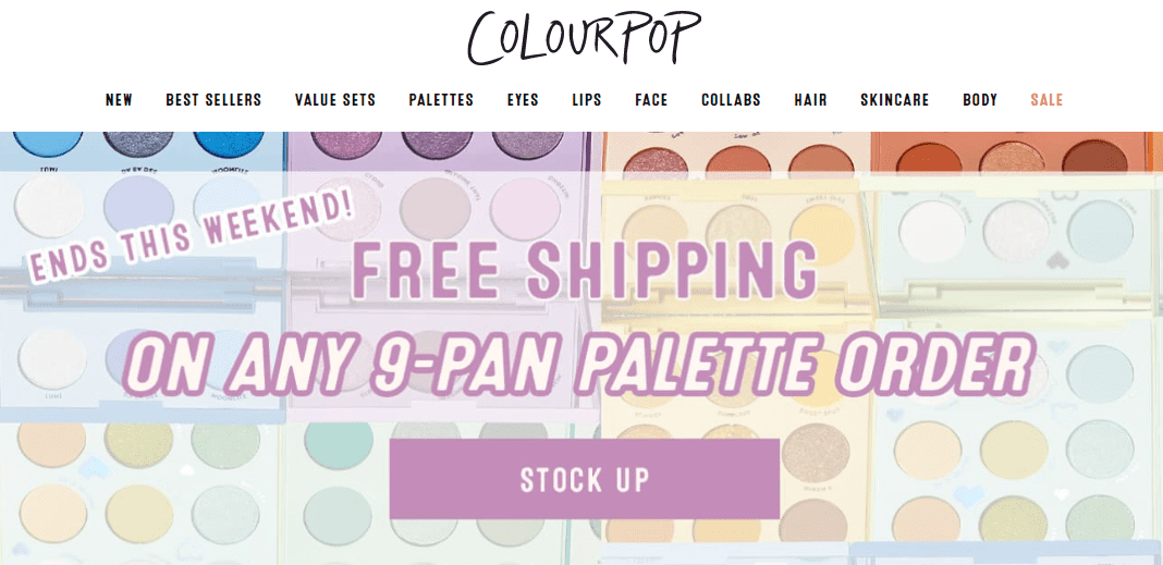 Colorpop Homepage