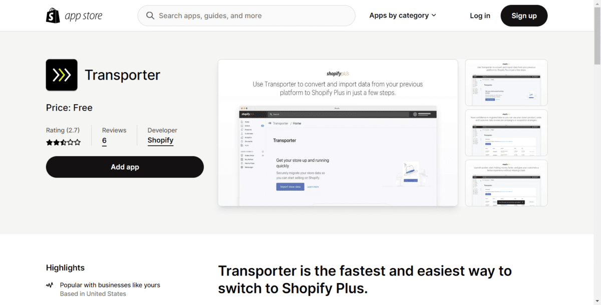 Transporter App