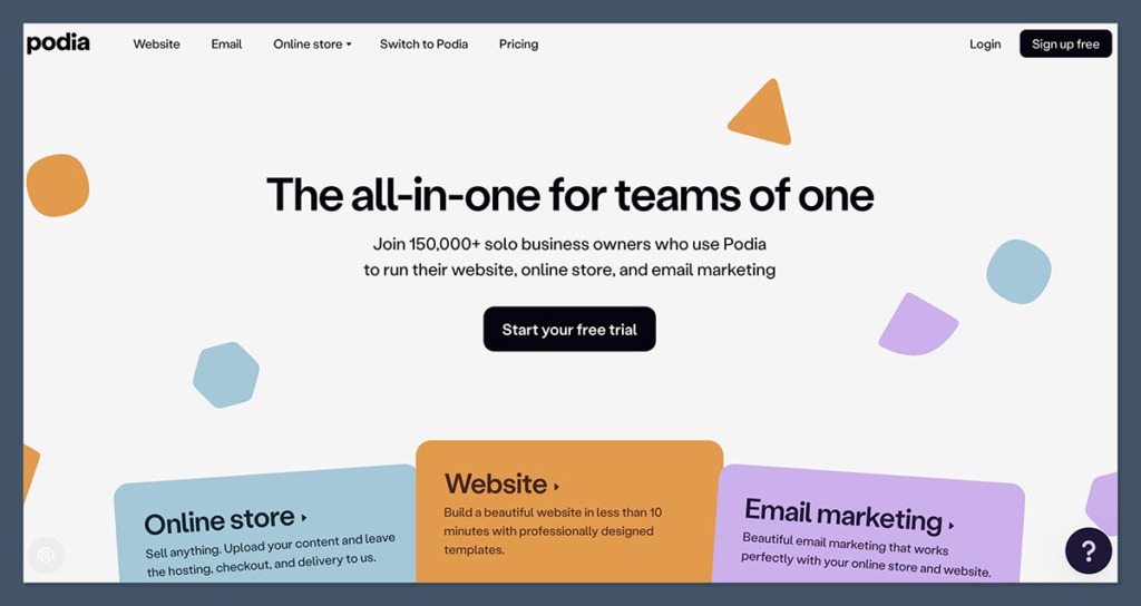 Podia Homepage Podia Homepage