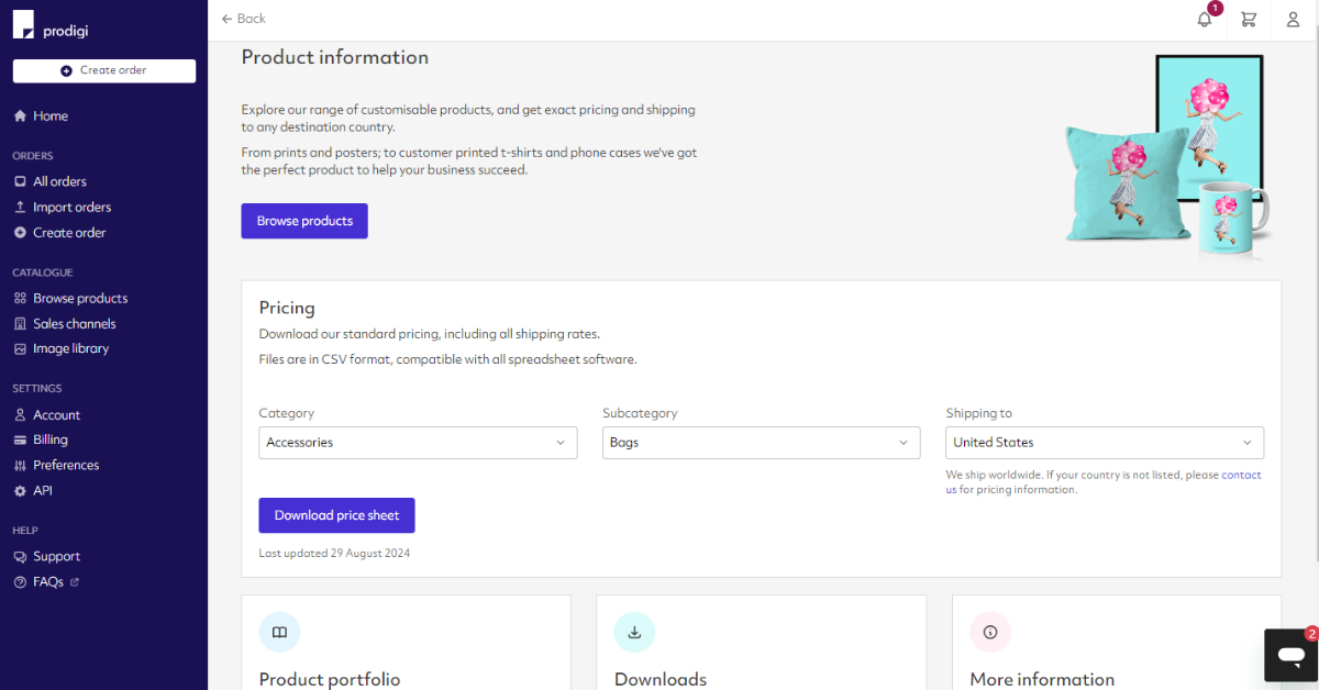 Prodigi Product information